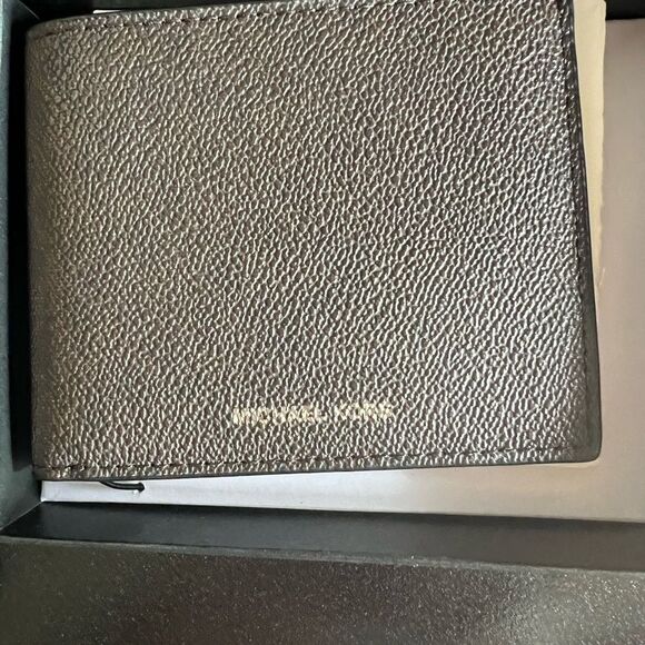 Michael Kors Jet Set L-Fold W/ID Wallet Brown Cash Cards Mens - Picture 2 of 6